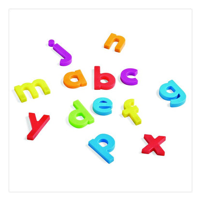 Rainbow Lowercase Magnetic Letters, 1.5" Tall, Assorted Color Characters, 6 Sets of 42 Pieces