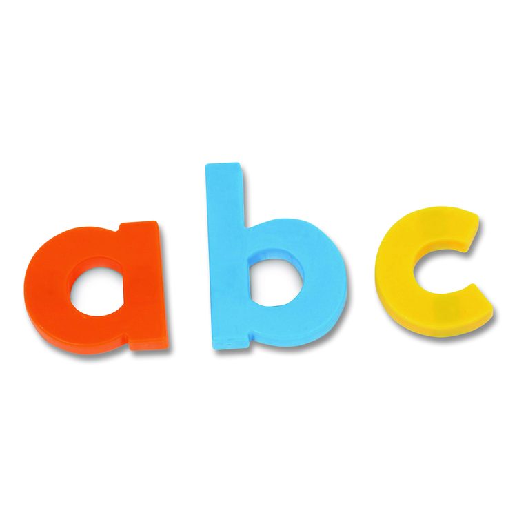 Jumbo Lowercase Magnetic Letters, 1.5" Tall, Assorted Color Characters, 40 Pieces