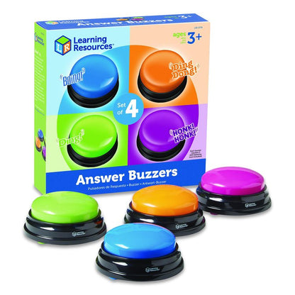 Answer Buzzers, Ages 3 and Up, 4 Buzzers