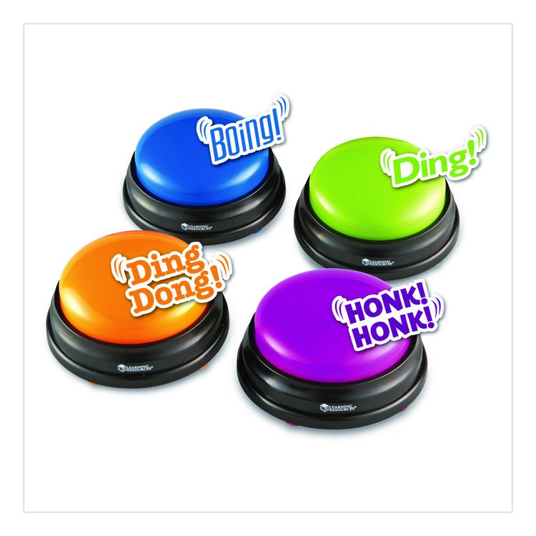 Answer Buzzers, Ages 3 and Up, 4 Buzzers