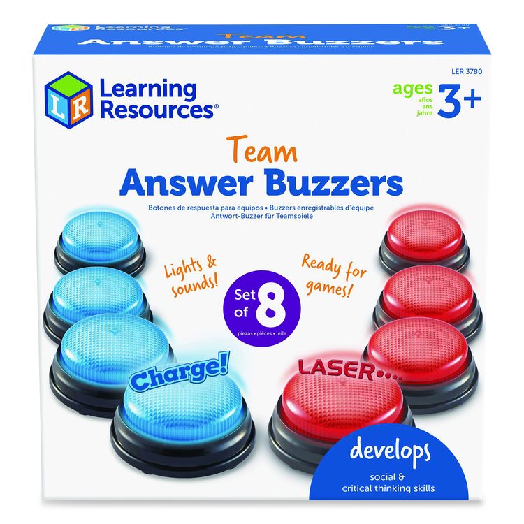 Team Answer Buzzers, Ages 3 and Up, 4 Buzzers
