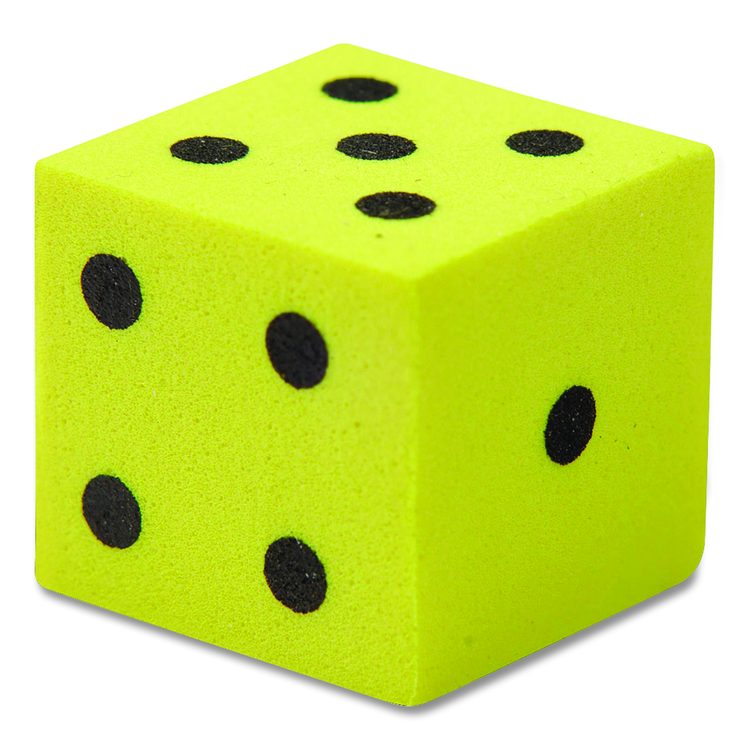 Soft Foam Dot Dice, Grades Pre-K to 1, 200 Pieces