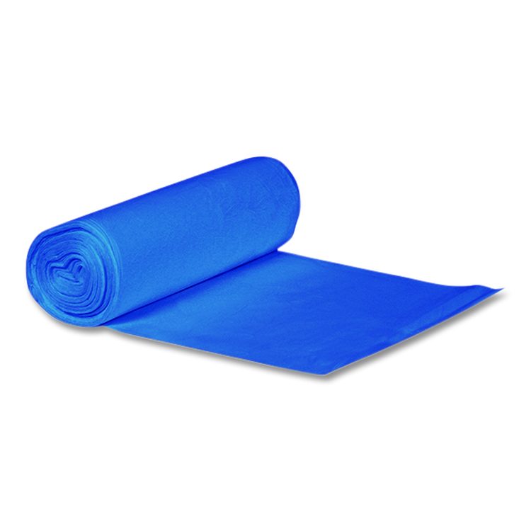 Linear Low Density Health Care Can Liners, Soiled Linen, 30 gal, 1.3 mil, 30" x 43", Blue, 200/Carton