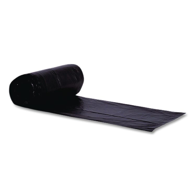 Linear Low-Density Can Liners, 96 gal, 2 mil, 57" x 75", Black, 50/Carton