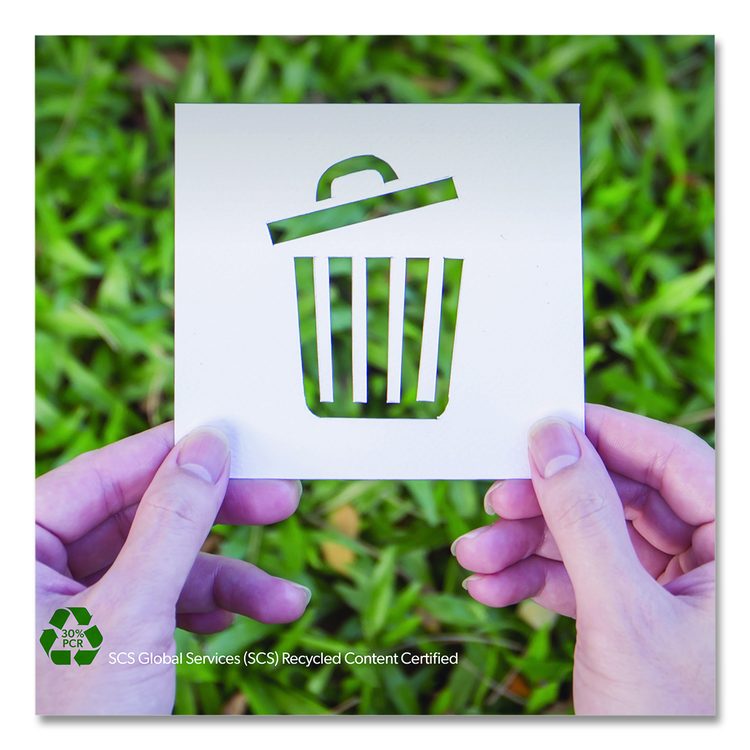 Biotuf Compostable Can Liners, 13 gal, 0.88 mil, 24" x 32", Green, 25 Bags/Roll, 8 Rolls/Carton