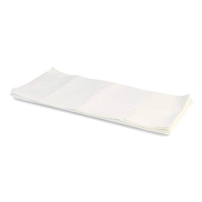 Linear Low-Density Can Liners, 56 gal, 2 mil, 43" x 48", Clear, Flat Pack, 100/Carton
