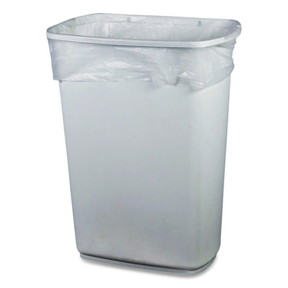 Linear Low-Density Can Liners, 56 gal, 2 mil, 43" x 48", Clear, Flat Pack, 100/Carton