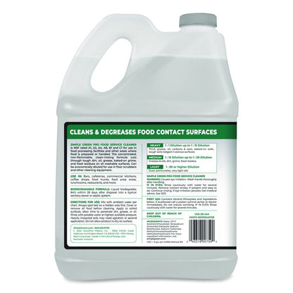 Pro Food Service Cleaner, 1 gal Bottle, 4/Carton