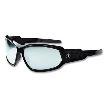 Skullerz Loki Safety Glasses/Goggles, Black Full Frame, Clear Dual I/O Lens