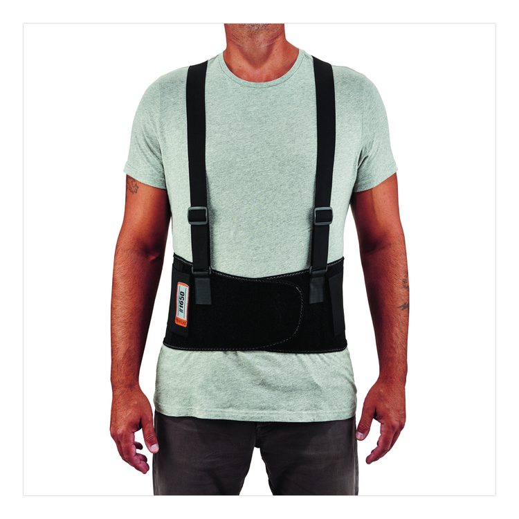 ProFlex 1650 Economy Elastic Back Support Brace, Small, 25" to 30" Waist, Black