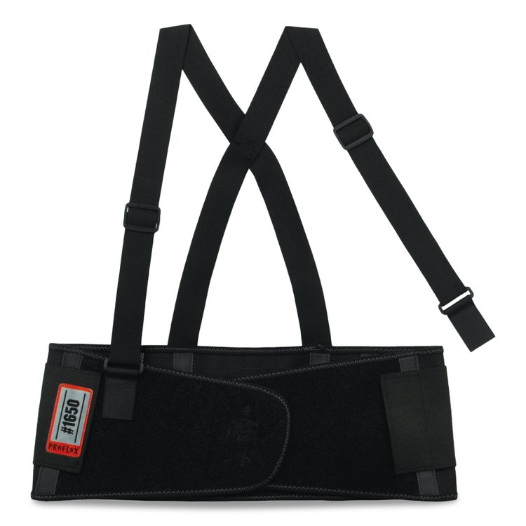 ProFlex 1650 Economy Elastic Back Support Brace, Small, 25" to 30" Waist, Black