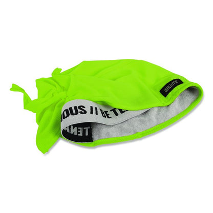 Chill-Its 6615 High-Performance Bandana Doo Rag with Terry Cloth Sweatband, One Size Fits Most, Lime