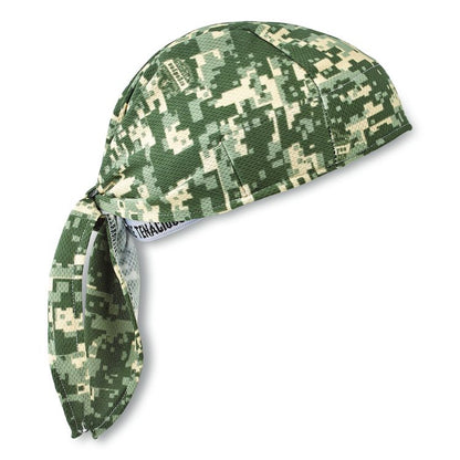 Chill-Its 6615 High-Performance Bandana Doo Rag with Terry Cloth Sweatband, One Size Fits Most, Camo