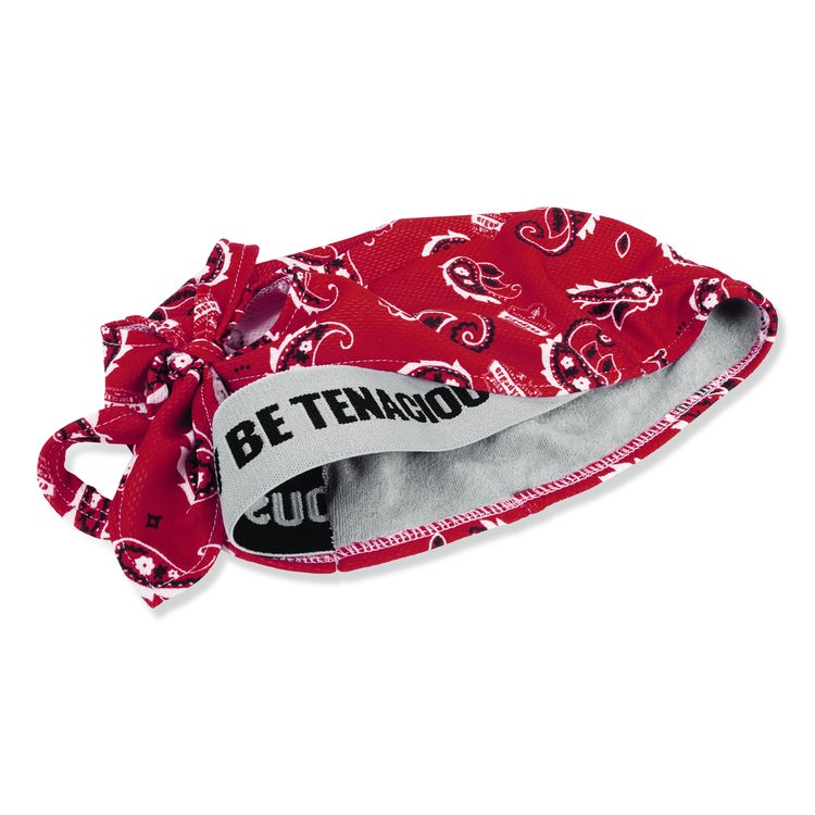 Chill-Its 6615 High-Performance Bandana Doo Rag with Terry Cloth Sweatband, One Size Fits Most, Red Western