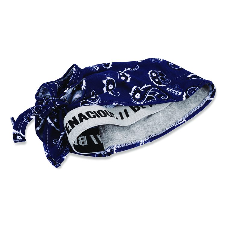 Chill-Its 6615 High-Performance Bandana Doo Rag with Terry Cloth Sweatband, One Size Fits Most, Navy Western