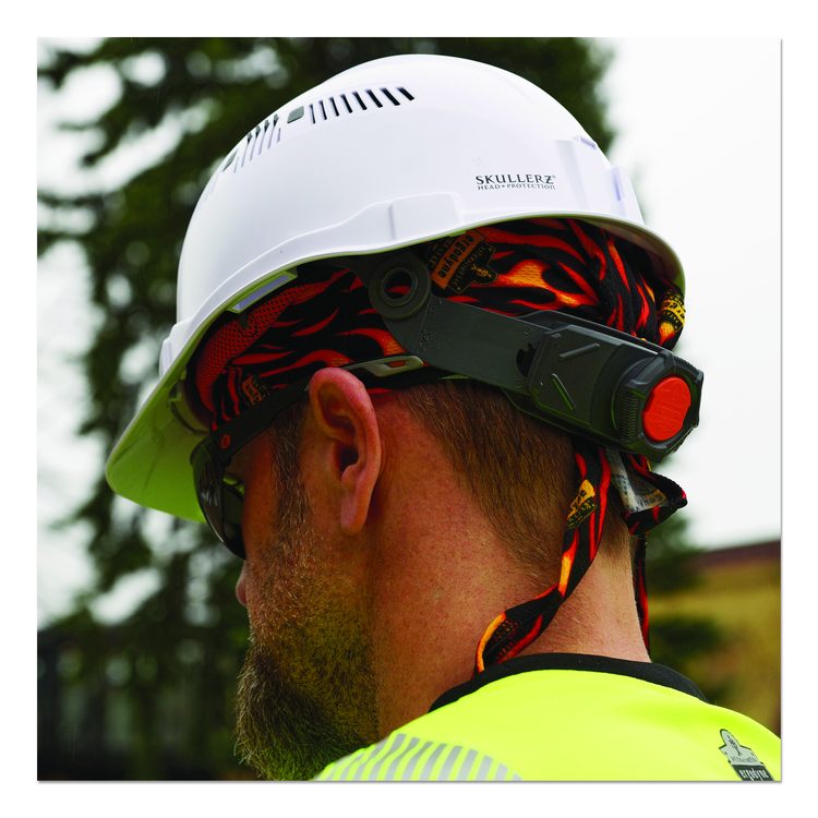 Chill-Its 6615 High-Performance Bandana Doo Rag with Terry Cloth Sweatband, One Size Fits Most, Flames