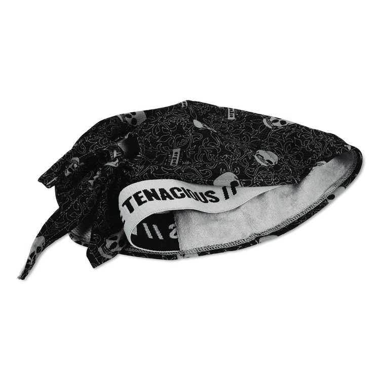 Chill-Its 6615 High-Performance Bandana Doo Rag with Terry Cloth Sweatband, One Size Fits Most, Skulls