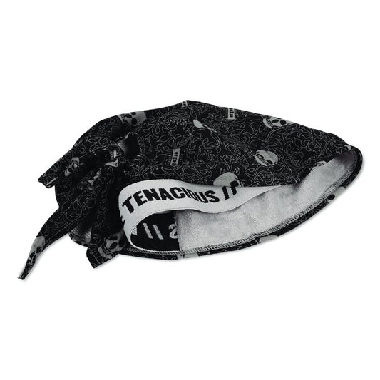 Chill-Its 6615 High-Performance Bandana Doo Rag with Terry Cloth Sweatband, One Size Fits Most, Skulls