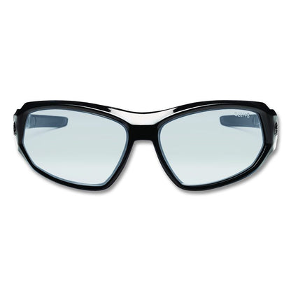 Skullerz Loki Safety Glasses/Goggles, Black Full Frame, Clear Dual I/O Lens