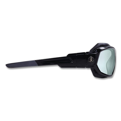 Skullerz Loki Safety Glasses/Goggles, Black Full Frame, Clear Dual I/O Lens