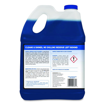 Pro Glass Cleaner, 1 gal Bottle, 4/Carton
