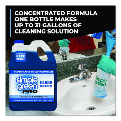 Pro Glass Cleaner, 1 gal Bottle, 4/Carton