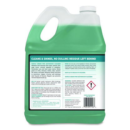 Pro Bathroom Cleaner, 1 gal Bottle, 4/Carton