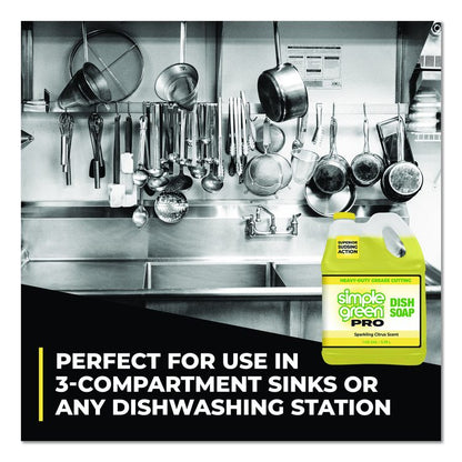 Pro Dish Soap, Sparkling Citrus Scent, 1 gal Bottle, 4/Carton
