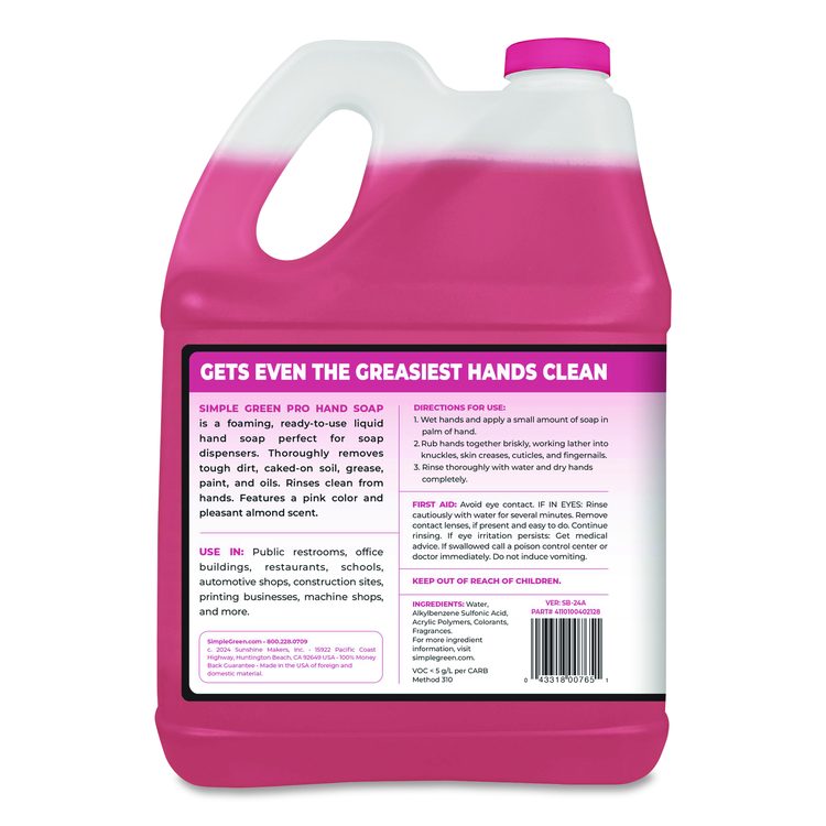 Pro Hand Soap, Almond Scent, 1 gal Bottle, 4/Carton
