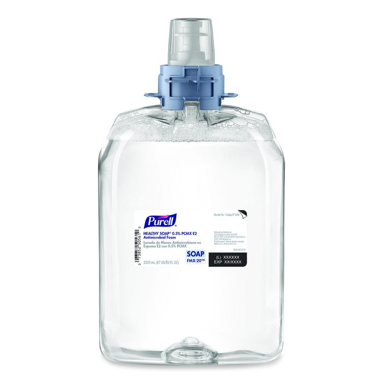 HEALTHY SOAP 0.5% PCMX E2 Antimicrobial Foam, For FMX-20 Dispenser, Fragrance-Free, 2,000 mL, 2/Carton