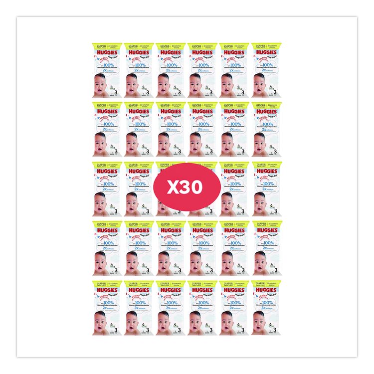 Snug and Dry, Size 3, 16 lbs to 28 lbs, Disney Design, 3 Diapers/Pack, 30 Packs/Carton