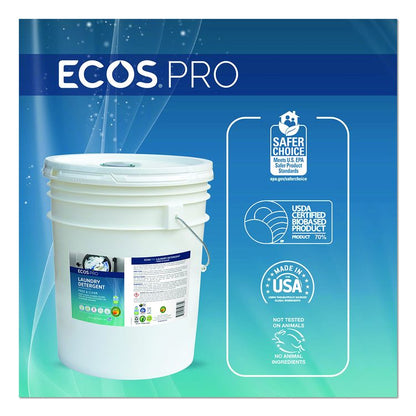 Laundry Detergent Liquid, Free and Clear, 5 gal Pail