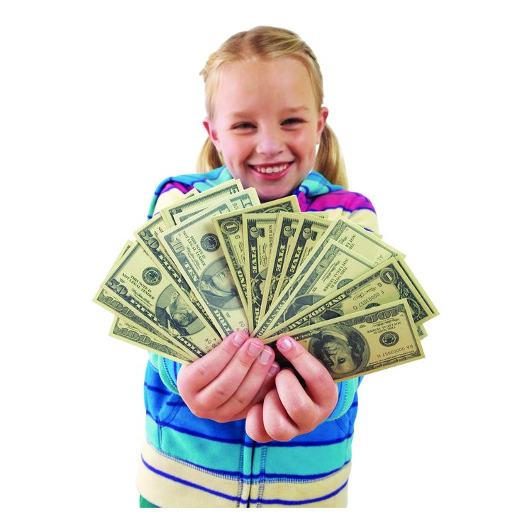 Play Money Deluxe Set, Grades K to 4, 750 Pieces