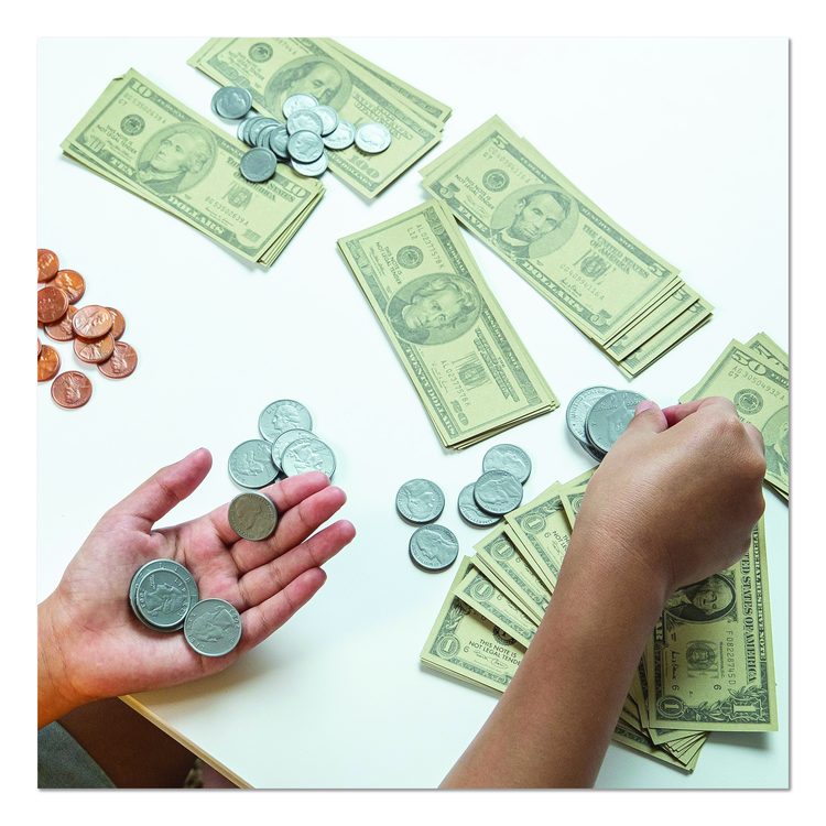Play Money Deluxe Set, Grades K to 4, 750 Pieces