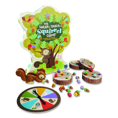 The Sneaky, Snacky Squirrel Game, 2 to 4 Players, Ages 3 to 7, 27 Pieces