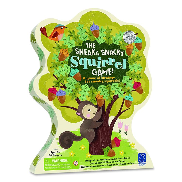 The Sneaky, Snacky Squirrel Game, 2 to 4 Players, Ages 3 to 7, 27 Pieces