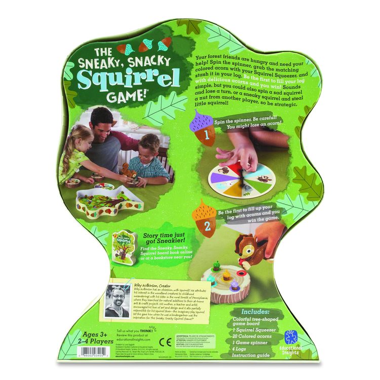 The Sneaky, Snacky Squirrel Game, 2 to 4 Players, Ages 3 to 7, 27 Pieces