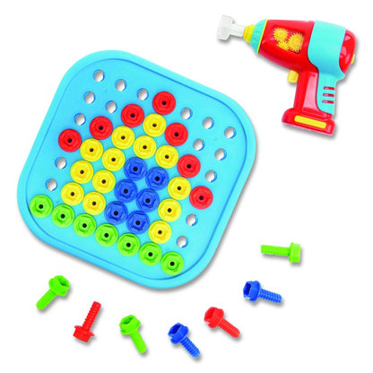 Design and Drill Bolt-It Bucket, Ages 3 to 7, 53 Pieces