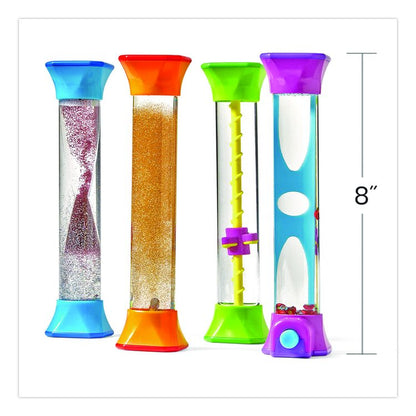Sensory Fidget Tubes, Ages 3 and Up, Assorted Colors, 4 Pieces