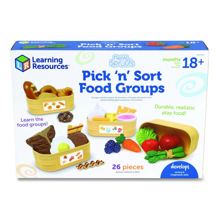 New Sprouts Pick 'n' Sort Food Groups, Pre-K to K, 21 Pieces
