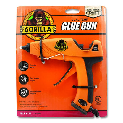 Dual Temp Hot Glue Gun, Orange/Black