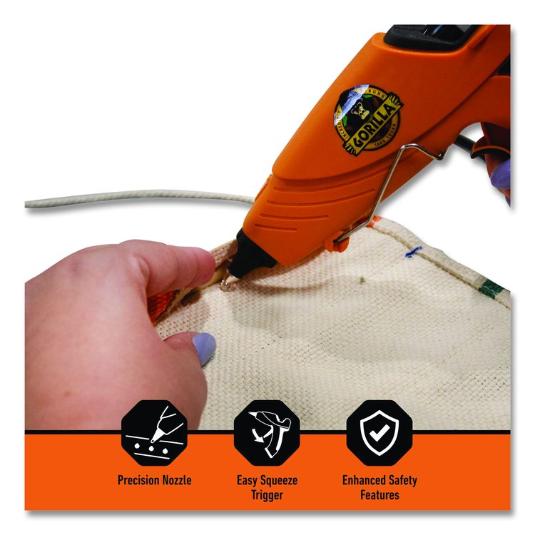 Dual Temp Hot Glue Gun, Orange/Black
