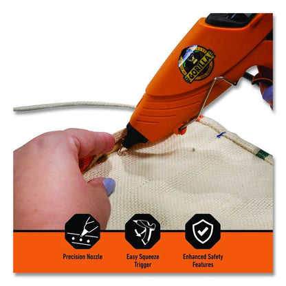Dual Temp Hot Glue Gun, Orange/Black