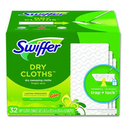 Dry Refill Cloths. 8 x 10.4, White, 32 Box, 4 Boxes/Carton
