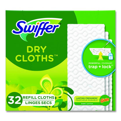 Dry Refill Cloths. 8 x 10.4, White, 32 Box, 4 Boxes/Carton
