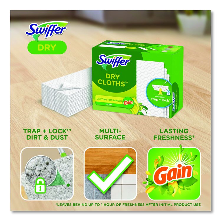 Dry Refill Cloths. 8 x 10.4, White, 32 Box, 4 Boxes/Carton