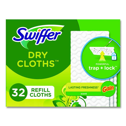 Dry Refill Cloths. 8 x 10.4, White, 32 Box, 4 Boxes/Carton