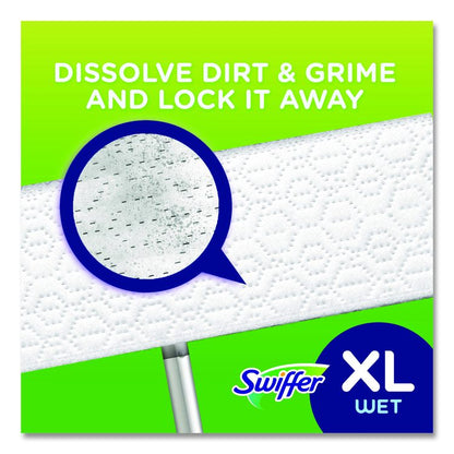 Max/XL Wet Refill Cloths, 16.5 x 9, White, 12/Tub, 6 Tubs/Carton
