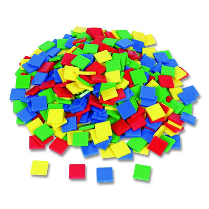 Square Color Tiles, Pre-K to K, 400 Pieces