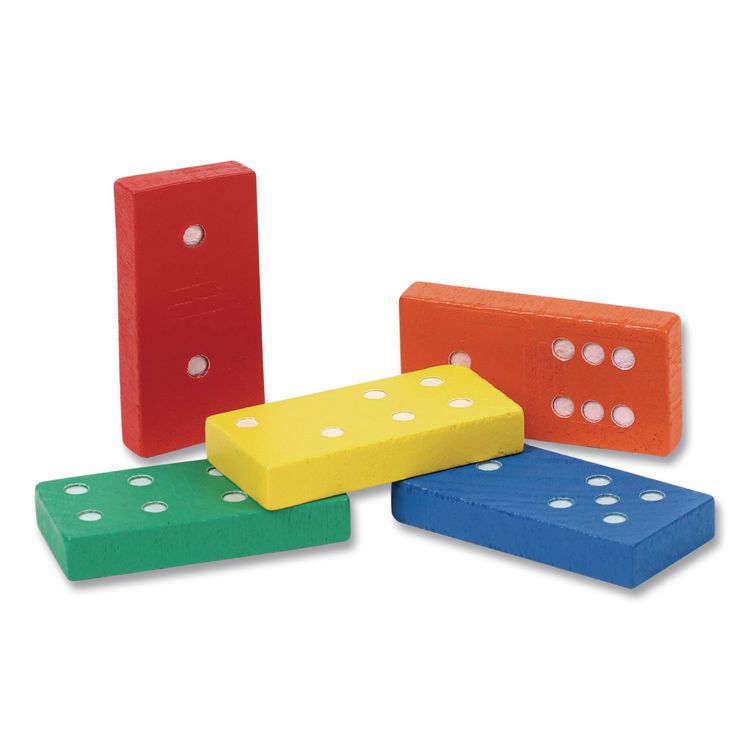 Double-Six Dominoes in Bucket, 2 to 4 Players, Grades K to 4, 168 Pieces